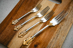silver golden fock set