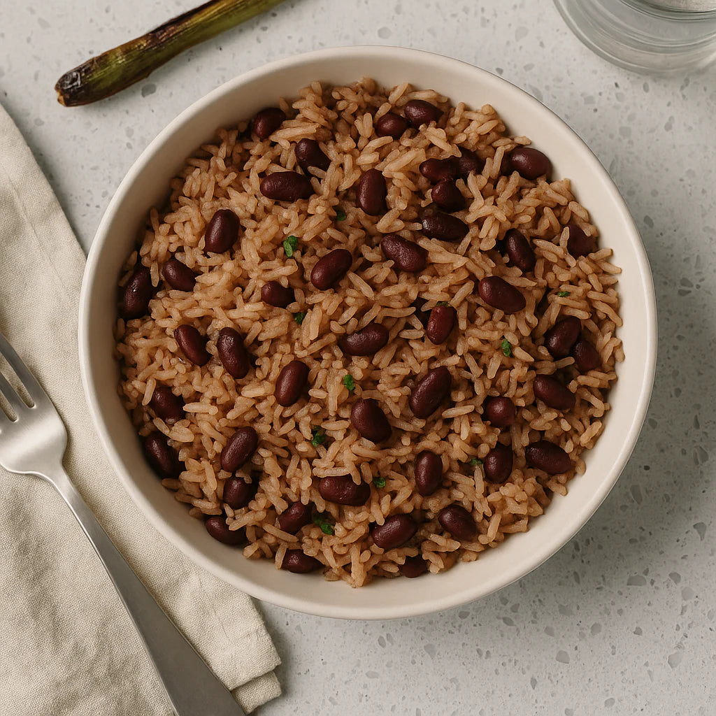Jamaican Rice and Peas Coconut Herb Infused Homemade Meal – Mi