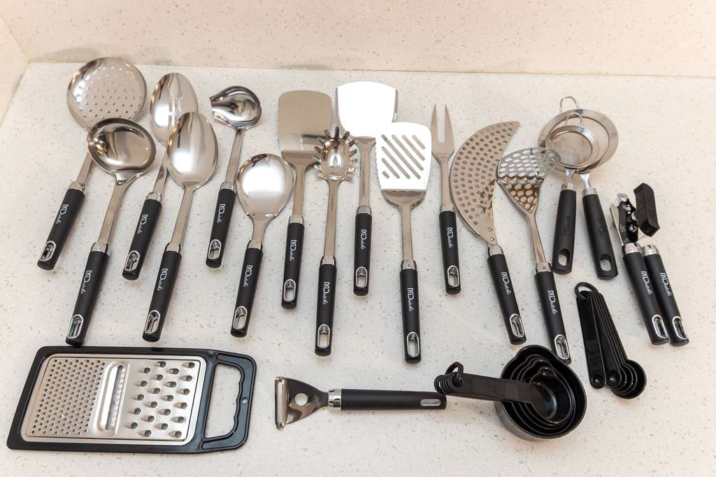 Complete Stainless Steel Kitchen Tool Set – 24 Piece set